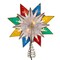 Kurt Adler UL 10-Light 8 Point LED Multi Color Capiz Star Tree Topper